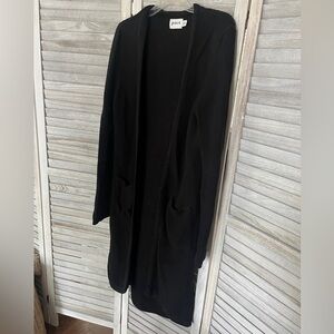 Pact Long Open Front Cardigan Duster